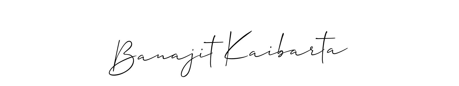 The best way (Allison_Script) to make a short signature is to pick only two or three words in your name. The name Banajit Kaibarta include a total of six letters. For converting this name. Banajit Kaibarta signature style 2 images and pictures png