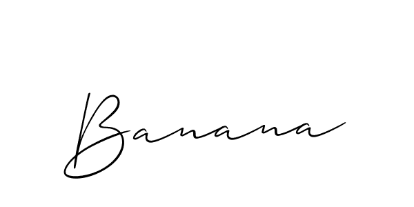 Also we have Banana name is the best signature style. Create professional handwritten signature collection using Allison_Script autograph style. Banana signature style 2 images and pictures png