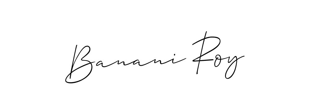 Banani Roy stylish signature style. Best Handwritten Sign (Allison_Script) for my name. Handwritten Signature Collection Ideas for my name Banani Roy. Banani Roy signature style 2 images and pictures png