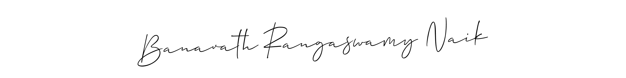 Also we have Banavath Rangaswamy Naik name is the best signature style. Create professional handwritten signature collection using Allison_Script autograph style. Banavath Rangaswamy Naik signature style 2 images and pictures png