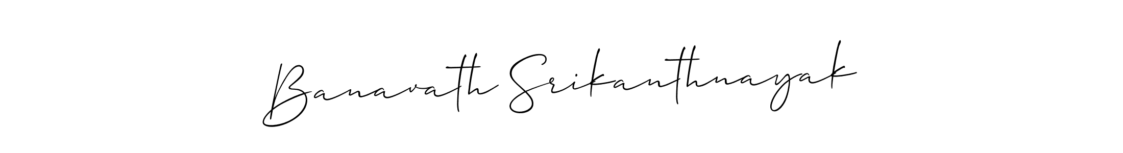 Also we have Banavath Srikanthnayak name is the best signature style. Create professional handwritten signature collection using Allison_Script autograph style. Banavath Srikanthnayak signature style 2 images and pictures png