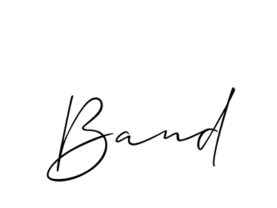 How to make Band signature? Allison_Script is a professional autograph style. Create handwritten signature for Band name. Band signature style 2 images and pictures png