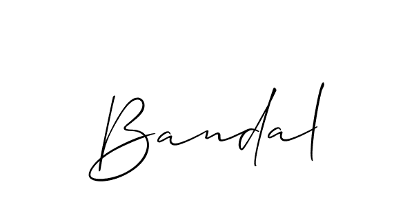 if you are searching for the best signature style for your name Bandal. so please give up your signature search. here we have designed multiple signature styles  using Allison_Script. Bandal signature style 2 images and pictures png