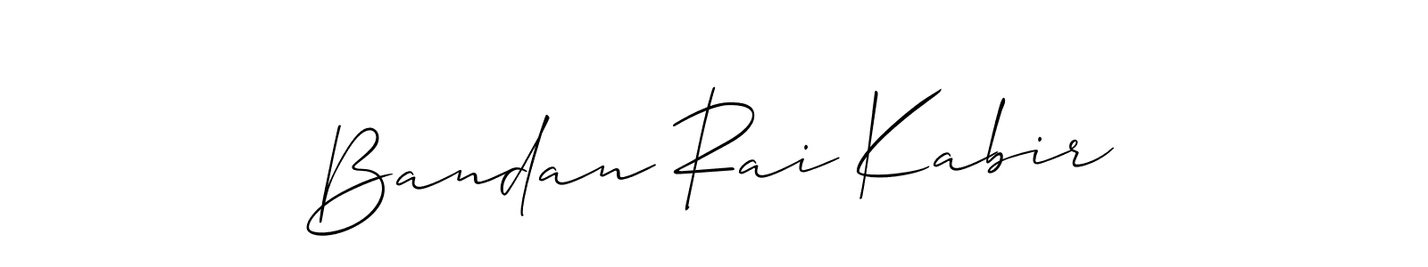 Similarly Allison_Script is the best handwritten signature design. Signature creator online .You can use it as an online autograph creator for name Bandan Rai Kabir. Bandan Rai Kabir signature style 2 images and pictures png