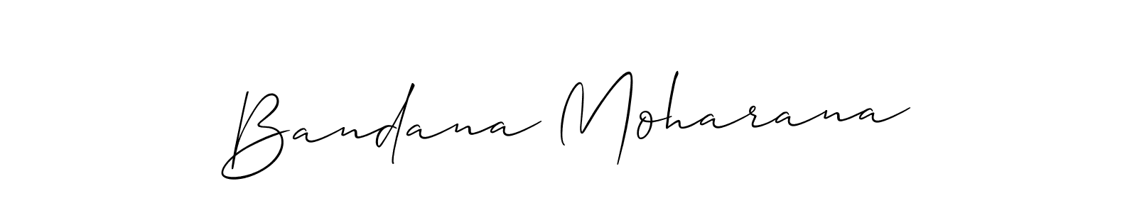 Design your own signature with our free online signature maker. With this signature software, you can create a handwritten (Allison_Script) signature for name Bandana Moharana. Bandana Moharana signature style 2 images and pictures png