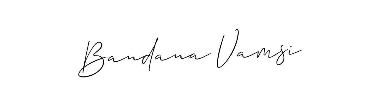 You should practise on your own different ways (Allison_Script) to write your name (Bandana Vamsi) in signature. don't let someone else do it for you. Bandana Vamsi signature style 2 images and pictures png