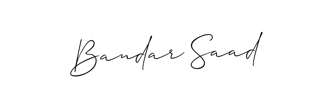 Also You can easily find your signature by using the search form. We will create Bandar Saad name handwritten signature images for you free of cost using Allison_Script sign style. Bandar Saad signature style 2 images and pictures png