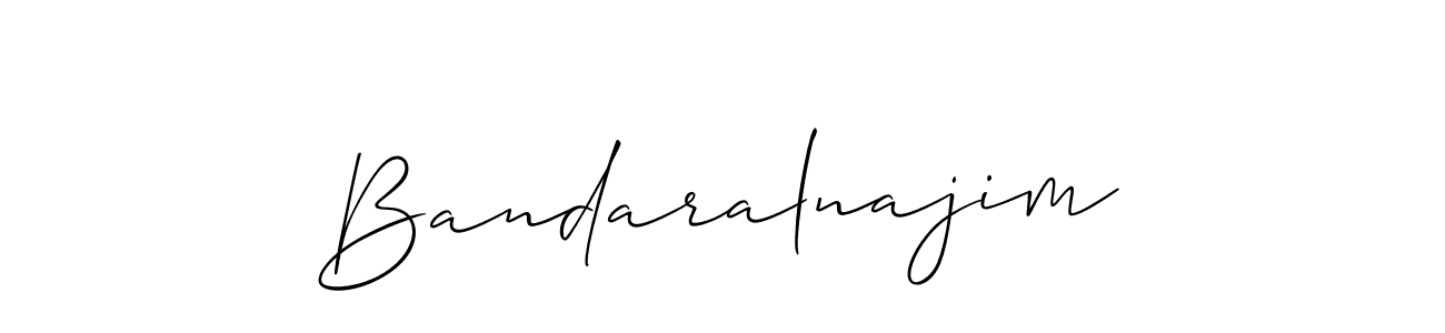 This is the best signature style for the Bandaralnajim name. Also you like these signature font (Allison_Script). Mix name signature. Bandaralnajim signature style 2 images and pictures png
