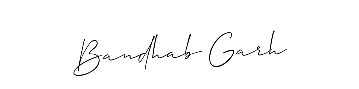 Also You can easily find your signature by using the search form. We will create Bandhab Garh name handwritten signature images for you free of cost using Allison_Script sign style. Bandhab Garh signature style 2 images and pictures png