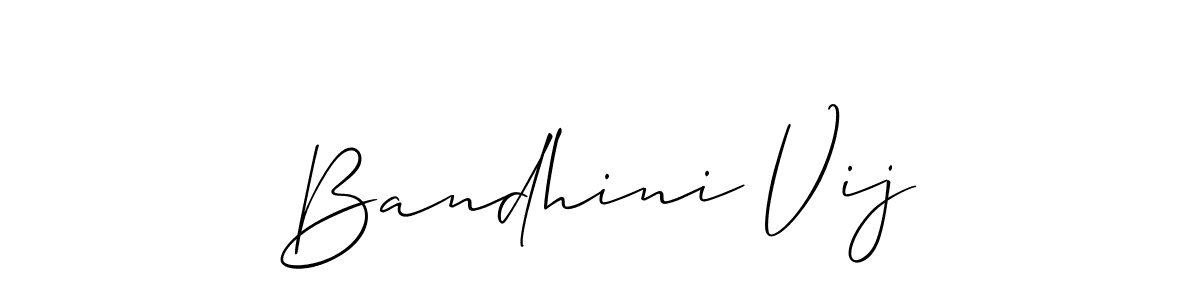 How to Draw Bandhini Vij signature style? Allison_Script is a latest design signature styles for name Bandhini Vij. Bandhini Vij signature style 2 images and pictures png
