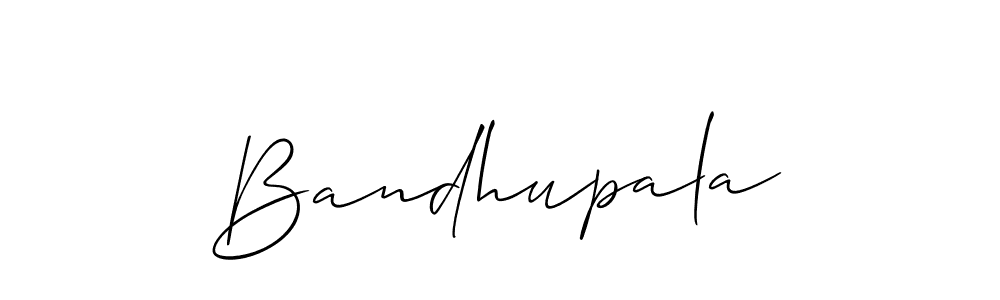 How to make Bandhupala name signature. Use Allison_Script style for creating short signs online. This is the latest handwritten sign. Bandhupala signature style 2 images and pictures png