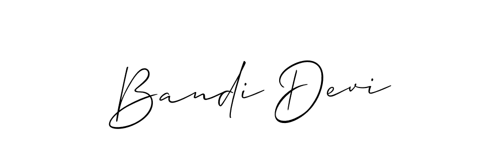 Make a short Bandi Devi signature style. Manage your documents anywhere anytime using Allison_Script. Create and add eSignatures, submit forms, share and send files easily. Bandi Devi signature style 2 images and pictures png