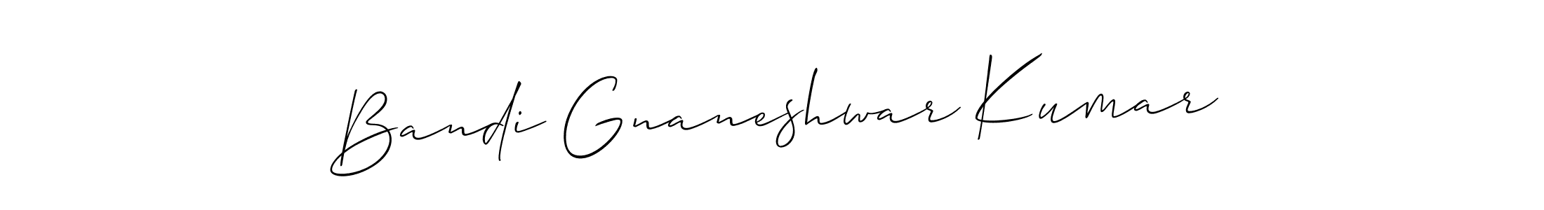 Also we have Bandi Gnaneshwar Kumar name is the best signature style. Create professional handwritten signature collection using Allison_Script autograph style. Bandi Gnaneshwar Kumar signature style 2 images and pictures png