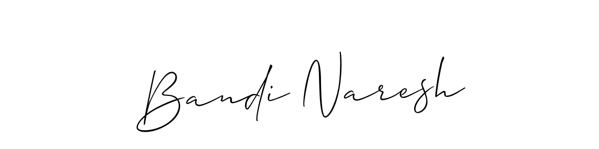 Allison_Script is a professional signature style that is perfect for those who want to add a touch of class to their signature. It is also a great choice for those who want to make their signature more unique. Get Bandi Naresh name to fancy signature for free. Bandi Naresh signature style 2 images and pictures png