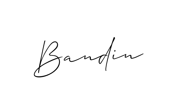 Also we have Bandin name is the best signature style. Create professional handwritten signature collection using Allison_Script autograph style. Bandin signature style 2 images and pictures png