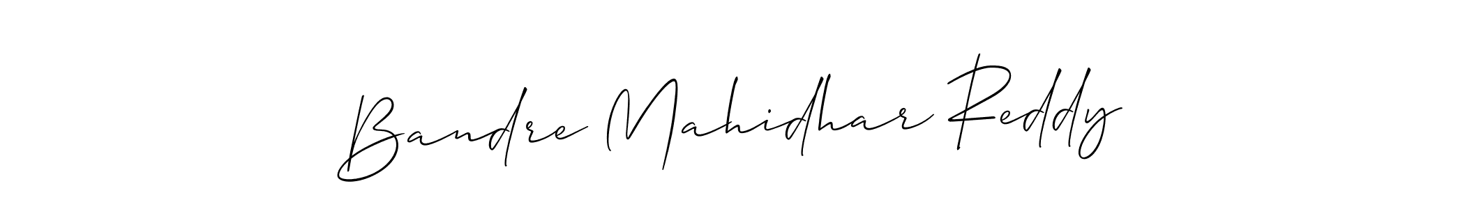 Use a signature maker to create a handwritten signature online. With this signature software, you can design (Allison_Script) your own signature for name Bandre Mahidhar Reddy. Bandre Mahidhar Reddy signature style 2 images and pictures png