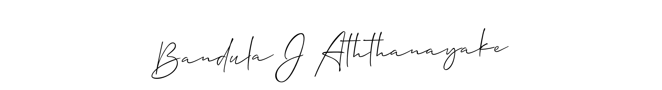 It looks lik you need a new signature style for name Bandula J Aththanayake. Design unique handwritten (Allison_Script) signature with our free signature maker in just a few clicks. Bandula J Aththanayake signature style 2 images and pictures png