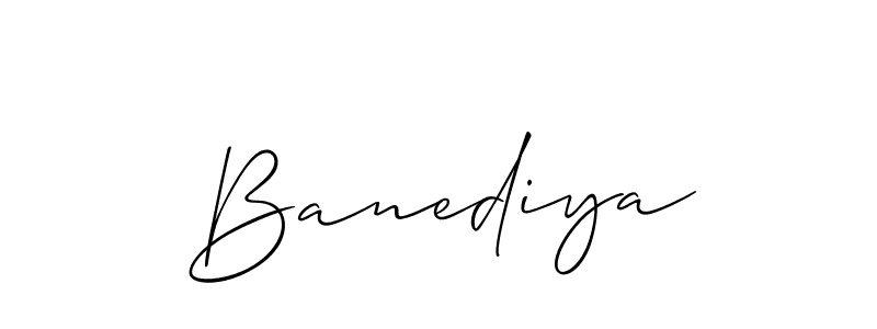 Make a beautiful signature design for name Banediya. Use this online signature maker to create a handwritten signature for free. Banediya signature style 2 images and pictures png