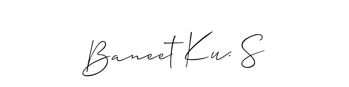 It looks lik you need a new signature style for name Baneet Ku. S. Design unique handwritten (Allison_Script) signature with our free signature maker in just a few clicks. Baneet Ku. S signature style 2 images and pictures png