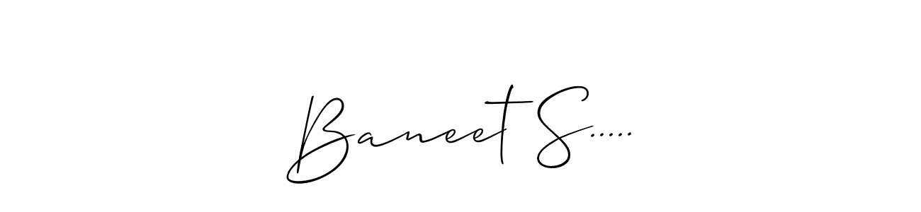 Make a beautiful signature design for name Baneet S...... Use this online signature maker to create a handwritten signature for free. Baneet S..... signature style 2 images and pictures png
