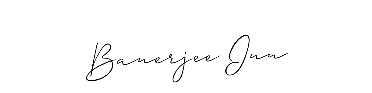 Best and Professional Signature Style for Banerjee Inn. Allison_Script Best Signature Style Collection. Banerjee Inn signature style 2 images and pictures png