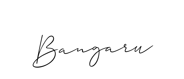 Best and Professional Signature Style for Bangaru. Allison_Script Best Signature Style Collection. Bangaru signature style 2 images and pictures png