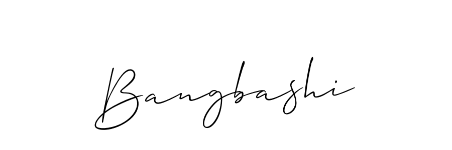 How to make Bangbashi signature? Allison_Script is a professional autograph style. Create handwritten signature for Bangbashi name. Bangbashi signature style 2 images and pictures png