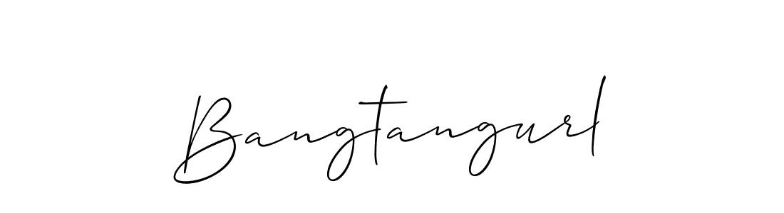 Use a signature maker to create a handwritten signature online. With this signature software, you can design (Allison_Script) your own signature for name Bangtangurl. Bangtangurl signature style 2 images and pictures png