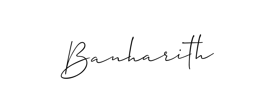 The best way (Allison_Script) to make a short signature is to pick only two or three words in your name. The name Banharith include a total of six letters. For converting this name. Banharith signature style 2 images and pictures png