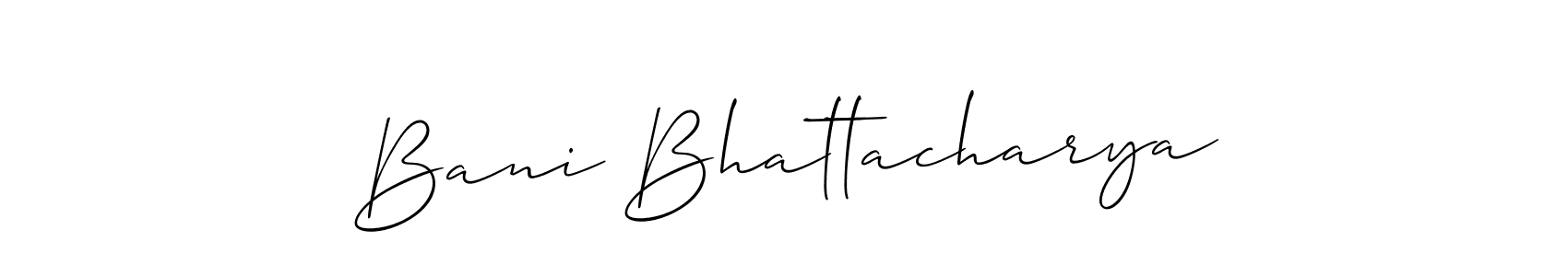 How to Draw Bani Bhattacharya signature style? Allison_Script is a latest design signature styles for name Bani Bhattacharya. Bani Bhattacharya signature style 2 images and pictures png