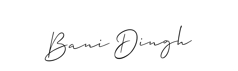 How to Draw Bani Dingh signature style? Allison_Script is a latest design signature styles for name Bani Dingh. Bani Dingh signature style 2 images and pictures png