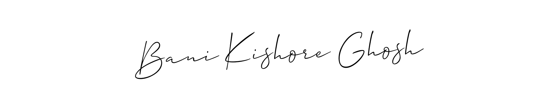 How to make Bani Kishore Ghosh signature? Allison_Script is a professional autograph style. Create handwritten signature for Bani Kishore Ghosh name. Bani Kishore Ghosh signature style 2 images and pictures png