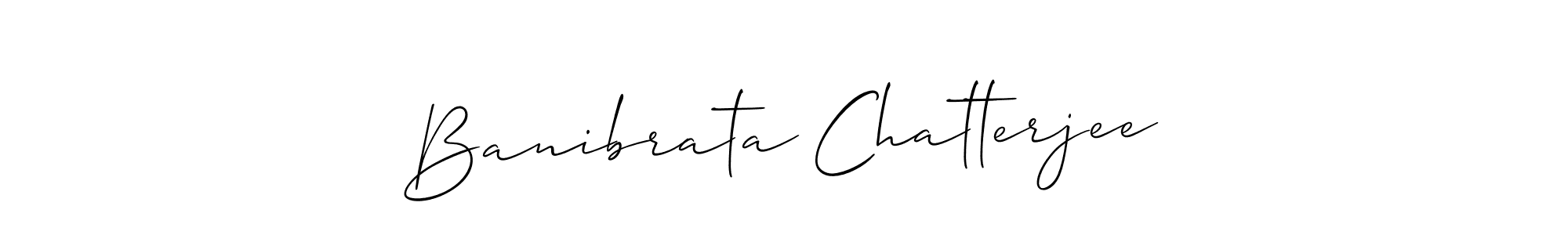 Allison_Script is a professional signature style that is perfect for those who want to add a touch of class to their signature. It is also a great choice for those who want to make their signature more unique. Get Banibrata Chatterjee name to fancy signature for free. Banibrata Chatterjee signature style 2 images and pictures png