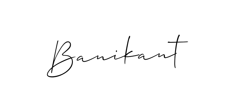 How to make Banikant signature? Allison_Script is a professional autograph style. Create handwritten signature for Banikant name. Banikant signature style 2 images and pictures png