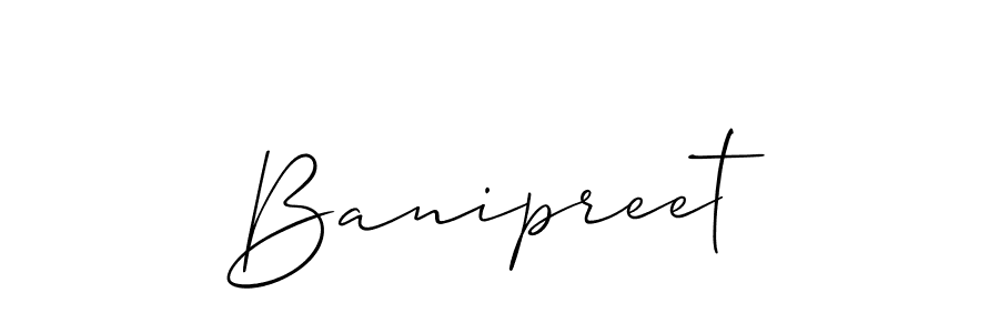 How to Draw Banipreet signature style? Allison_Script is a latest design signature styles for name Banipreet. Banipreet signature style 2 images and pictures png