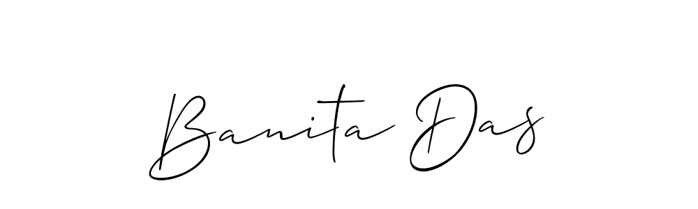 You should practise on your own different ways (Allison_Script) to write your name (Banita Das) in signature. don't let someone else do it for you. Banita Das signature style 2 images and pictures png