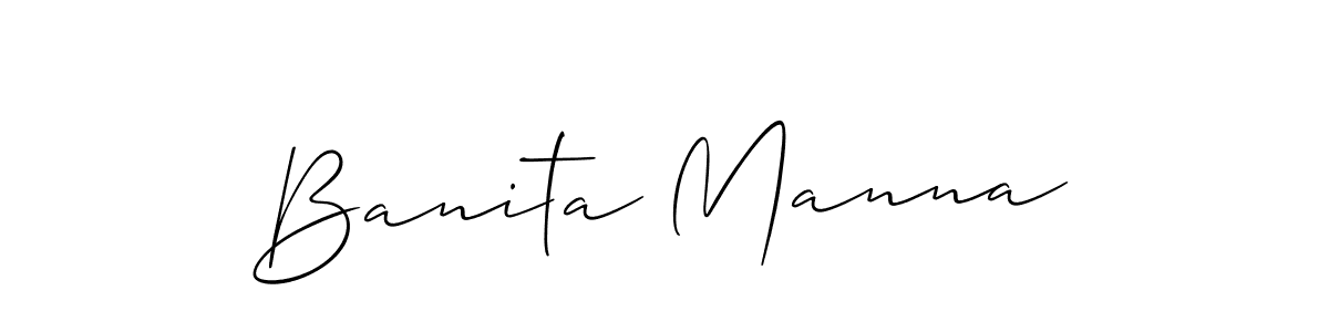 Also we have Banita Manna name is the best signature style. Create professional handwritten signature collection using Allison_Script autograph style. Banita Manna signature style 2 images and pictures png