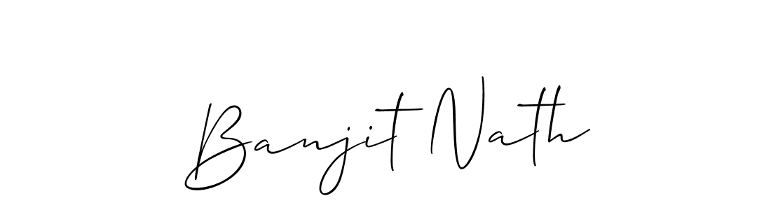It looks lik you need a new signature style for name Banjit Nath. Design unique handwritten (Allison_Script) signature with our free signature maker in just a few clicks. Banjit Nath signature style 2 images and pictures png