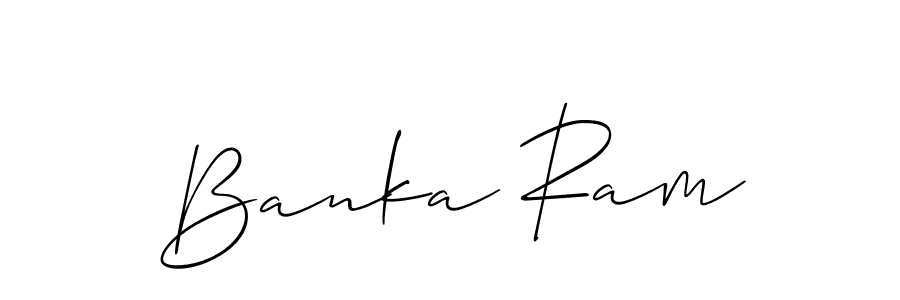 Banka Ram stylish signature style. Best Handwritten Sign (Allison_Script) for my name. Handwritten Signature Collection Ideas for my name Banka Ram. Banka Ram signature style 2 images and pictures png