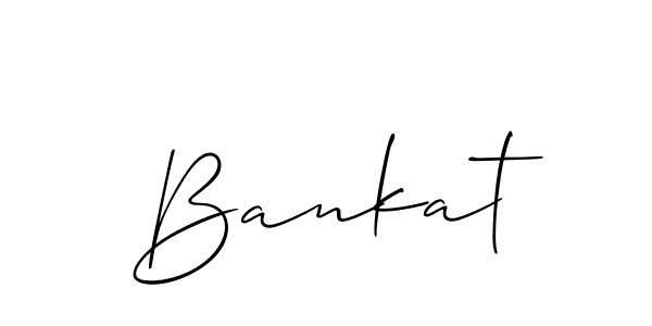 Also You can easily find your signature by using the search form. We will create Bankat name handwritten signature images for you free of cost using Allison_Script sign style. Bankat signature style 2 images and pictures png