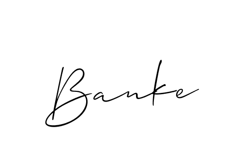 Make a beautiful signature design for name Banke. Use this online signature maker to create a handwritten signature for free. Banke signature style 2 images and pictures png