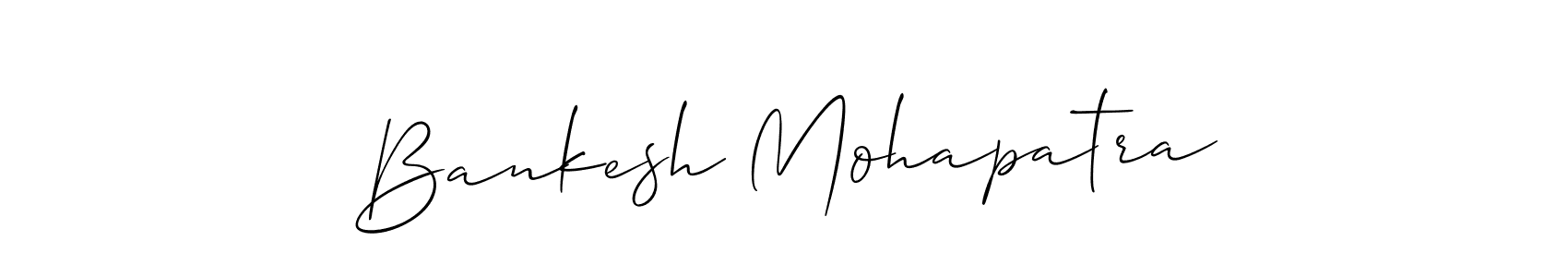 Allison_Script is a professional signature style that is perfect for those who want to add a touch of class to their signature. It is also a great choice for those who want to make their signature more unique. Get Bankesh Mohapatra name to fancy signature for free. Bankesh Mohapatra signature style 2 images and pictures png