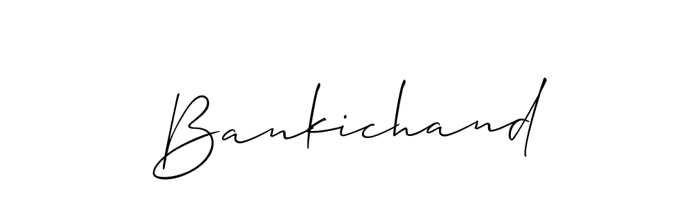 if you are searching for the best signature style for your name Bankichand. so please give up your signature search. here we have designed multiple signature styles  using Allison_Script. Bankichand signature style 2 images and pictures png