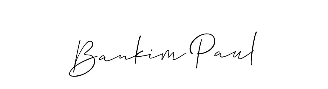 Bankim Paul stylish signature style. Best Handwritten Sign (Allison_Script) for my name. Handwritten Signature Collection Ideas for my name Bankim Paul. Bankim Paul signature style 2 images and pictures png