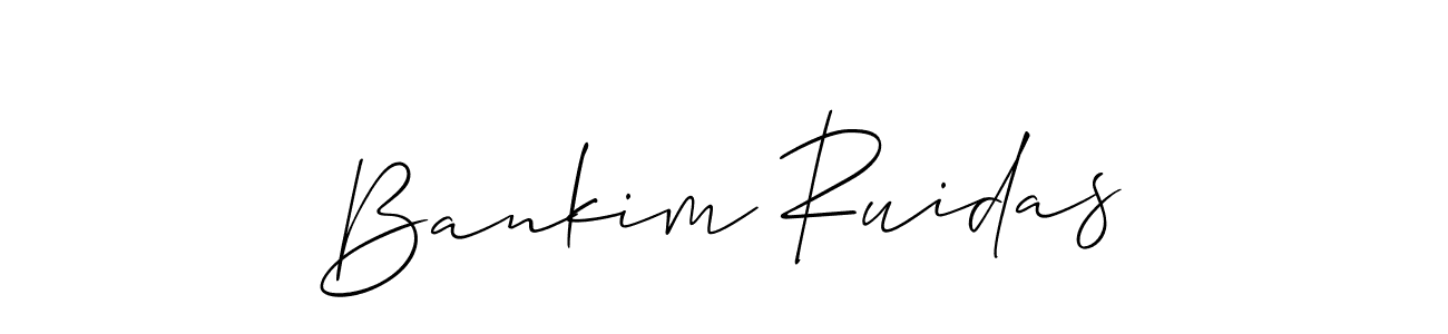 Bankim Ruidas stylish signature style. Best Handwritten Sign (Allison_Script) for my name. Handwritten Signature Collection Ideas for my name Bankim Ruidas. Bankim Ruidas signature style 2 images and pictures png
