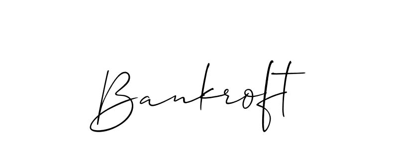 Bankroft stylish signature style. Best Handwritten Sign (Allison_Script) for my name. Handwritten Signature Collection Ideas for my name Bankroft. Bankroft signature style 2 images and pictures png