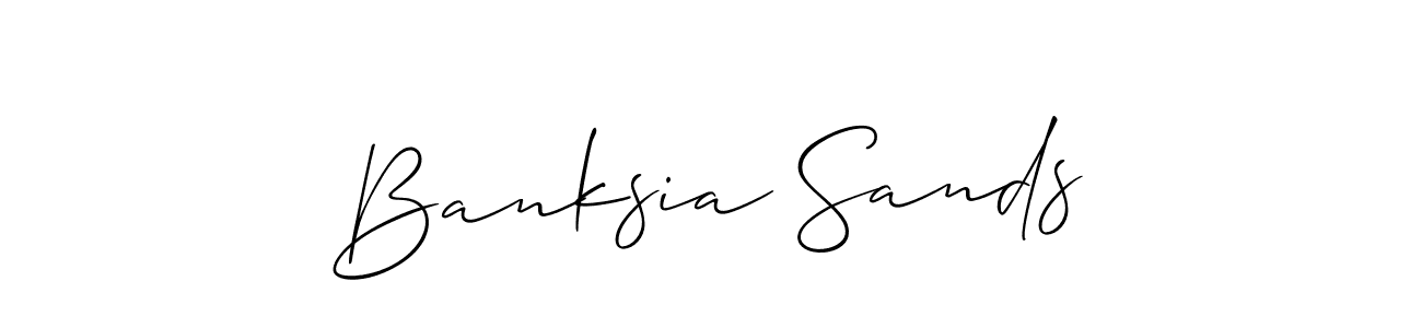 Make a short Banksia Sands signature style. Manage your documents anywhere anytime using Allison_Script. Create and add eSignatures, submit forms, share and send files easily. Banksia Sands signature style 2 images and pictures png