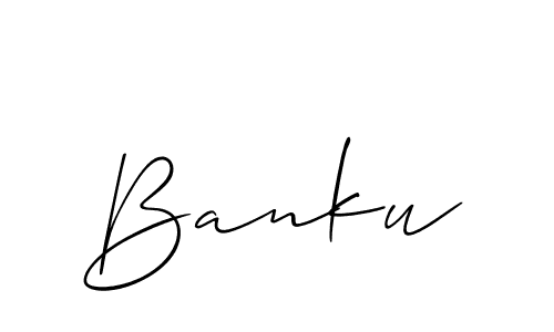 Banku stylish signature style. Best Handwritten Sign (Allison_Script) for my name. Handwritten Signature Collection Ideas for my name Banku. Banku signature style 2 images and pictures png