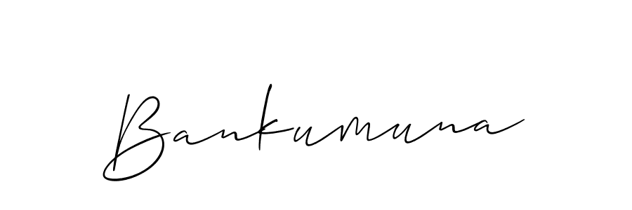 Similarly Allison_Script is the best handwritten signature design. Signature creator online .You can use it as an online autograph creator for name Bankumuna. Bankumuna signature style 2 images and pictures png