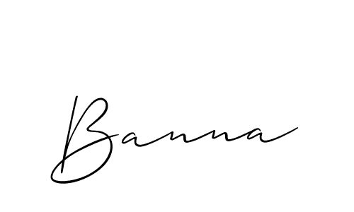 It looks lik you need a new signature style for name Banna. Design unique handwritten (Allison_Script) signature with our free signature maker in just a few clicks. Banna signature style 2 images and pictures png